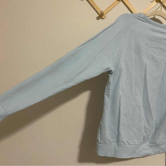 Swet Tailor Ice Blue Long Sleeve Workout Top size Large - Picture 7 of 9